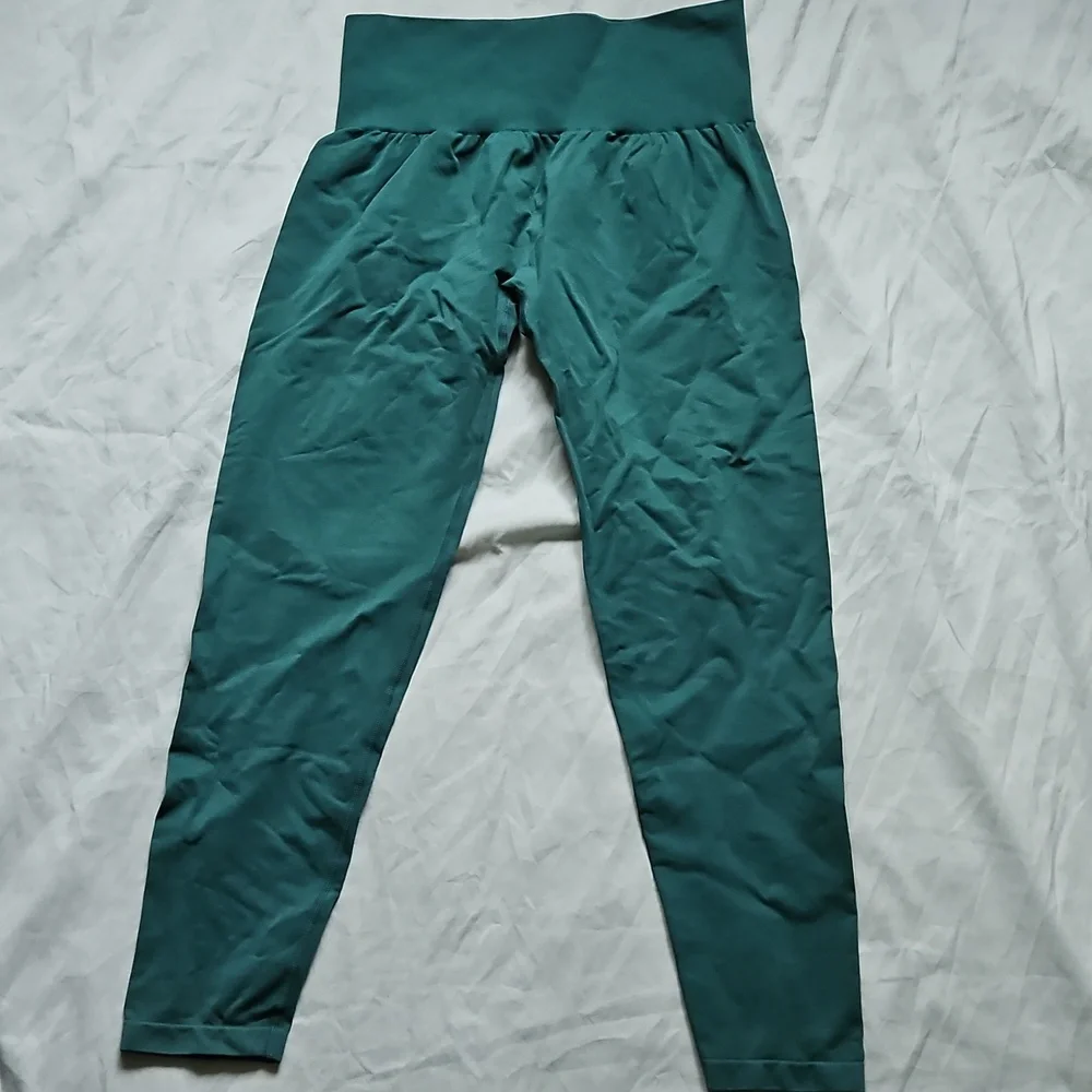 NVGTN Teal High-Waisted Leggings With Tummy Control Pannel, size XL - Picture 1 of 7